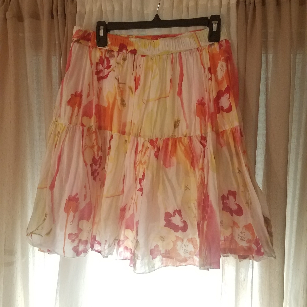 Old Navy Floral A-line Skirt